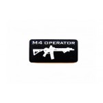 Шеврон M4 operator ПВХ черный